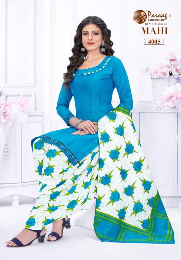 Paraag Mahi Vol-4 Cotton Designer Readymade Suit